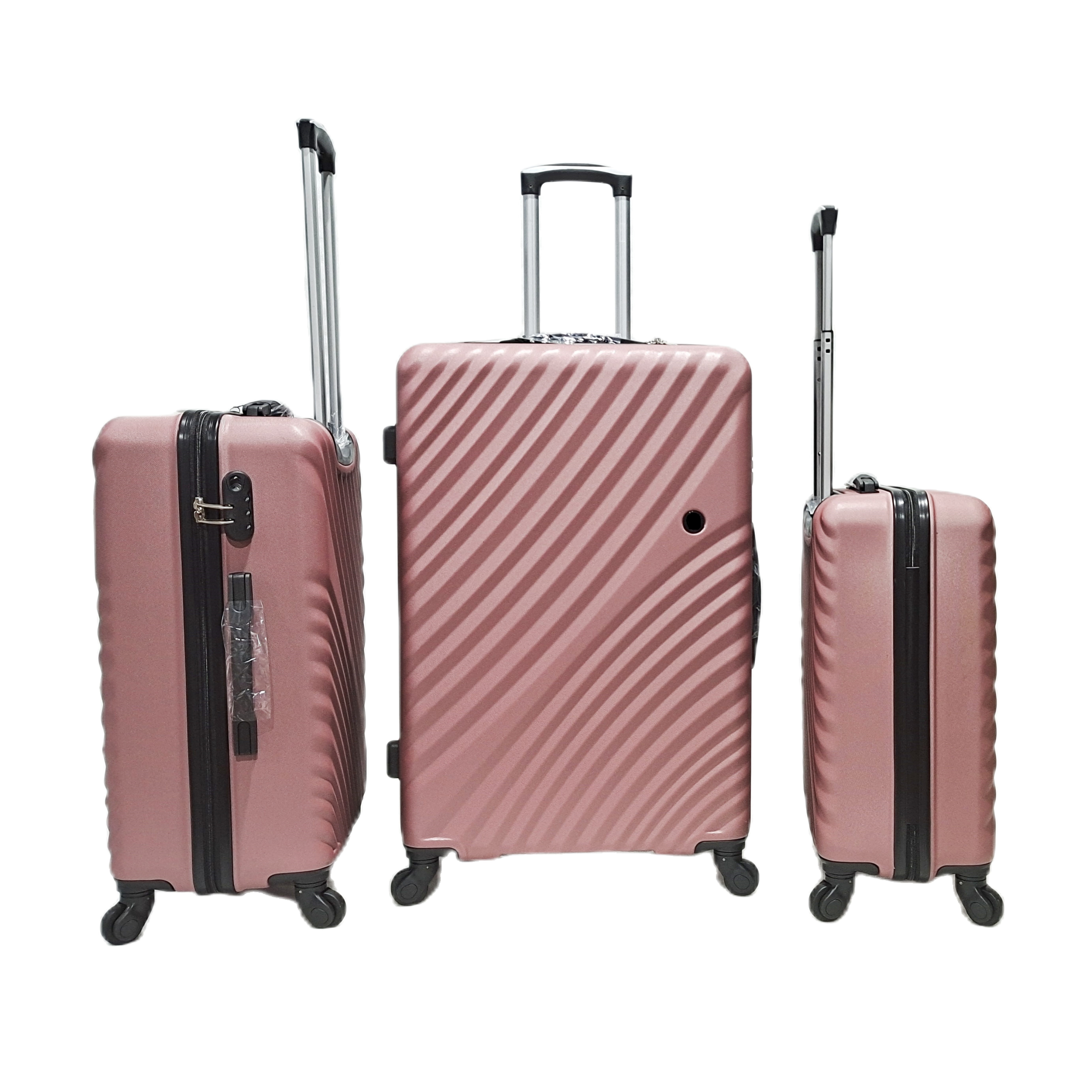 Новый дизайн ABS Чемоданы Багаж Дорожные сумки 4 Spinner Wheel Trolley Набор чемоданов